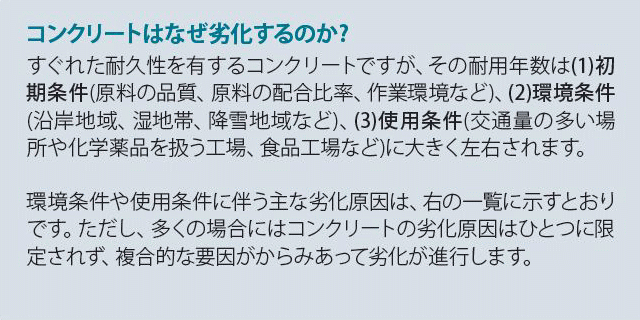 コンクリートはなぜ劣化するのか